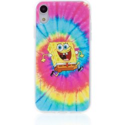 Pouzdro AppleMix Sponge Bob Apple iPhone Xs Max - gumové - psychedelické Sponge Bob