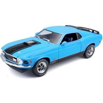 Maisto Ford Mustang Mach 1 1970 modrá B 1:18