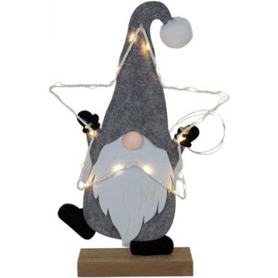 HIT Plstěná figurka 35cm Santa LED světýlka – Zbozi.Blesk.cz