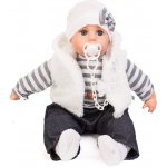 Doris Mluvící s dudlíkem šedá ve vestě – Zboží Dáma