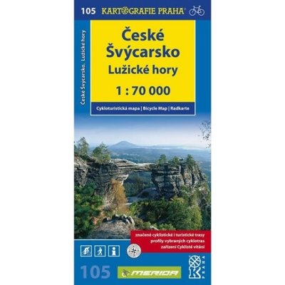 Kartografie Praha KP105 České Švýcarsko Lužické hory 1:70 000