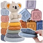 Woopie Sada gumových pyramidových bloků 3v1 Medvídek – Sleviste.cz