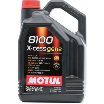 Motul 8100 X-CESS gen2 5W-40 5 l