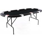 Garthen 31187 Pokerový stůl BLACK EDITION pro 10 lidí – Zboží Dáma