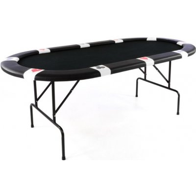 Garthen 31187 Pokerový stůl BLACK EDITION pro 10 lidí – Zboží Dáma