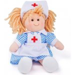 Bigjigs Toys látková zdravotní sestřička Nancy 25 cm – Hledejceny.cz