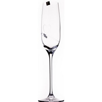 Swarovski Diamante sklenice na šampaňské Romance s kamínky 2 x 200 ml
