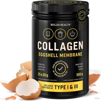 WoldoHealth Kolagen s práškem z membrány vaječné skořápky 500 g – Hledejceny.cz