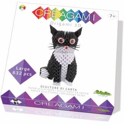 Creagami Origami 3D Cat 632 Pieces – Zboží Mobilmania