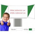 Consulta Triptych třídílná keramická magnetická tabule 400/ 200 x 120 cm – Zboží Dáma