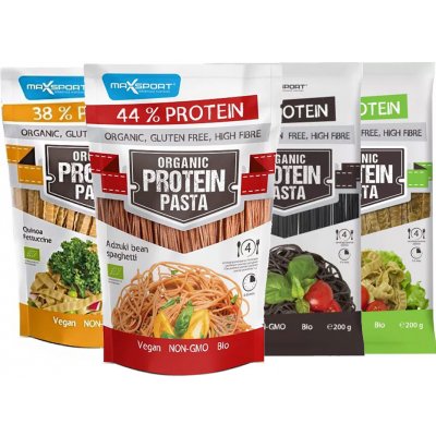 Max Sport Organic Protein Pasta Quinoa Fettuccine proteinové těstoviny 200 g – Hledejceny.cz