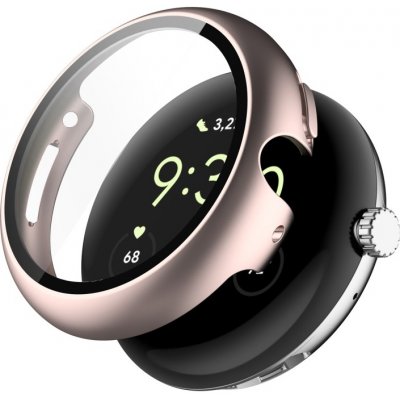 VSECHNONAMOBIL PC FULL COVER Plastový kryt se sklem pro Google Pixel Watch / Pixel Watch 2 růžový 61547 – Zboží Živě