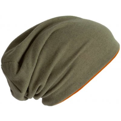 Pletená čepice beanie světlý khaki melír podzimní oranžová – Hledejceny.cz