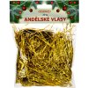 Vánoční dekorace DOMMIO Andělské vlasy zlaté 30g