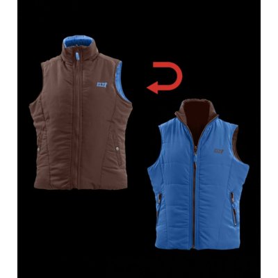 ELT Dětská vesta oboustranná hnědo-modrá – Zbozi.Blesk.cz