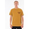 Pánské Tričko Rip Curl FADEOUT TEE Mustard