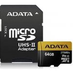 ADATA microSDXC 64 GB UHS-II U3 AUSDX64GUII3CL10-CA1 – Zboží Mobilmania