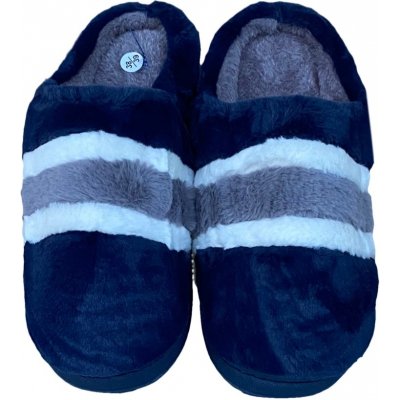 Chlupaté domácí papuče numberoplus modrá – Sleviste.cz