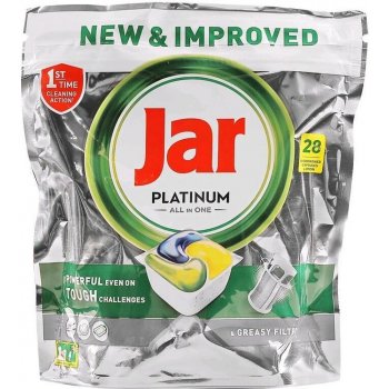 Jar Platinum All-in-One Tablety do myčky Lemon 28 ks