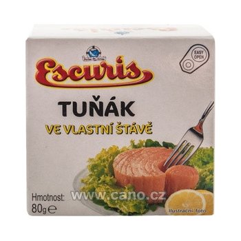 Escuris Tuňák ve vlastní šťávě 80 g