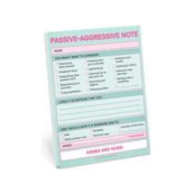 Knock Knock Passive Aggressive Nifty Note Pastel Version