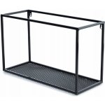 DekorStyle Závěsná police LOFT 50 cm černá – Zboží Dáma