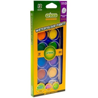 Cricco vodové barvy 12 barev – Hledejceny.cz