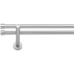 Dekodum Garnýž dvouřadá LOFT 19/19 mm matný chróm 160 cm – Sleviste.cz