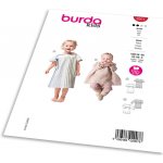 Střih Burda 9201 - Dětské šaty s elastickým pasem – Zboží Dáma