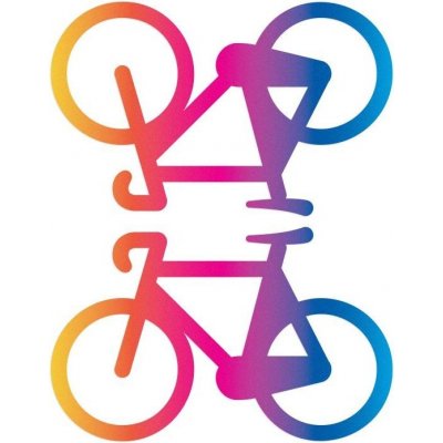 Reflective Berlin Reflexní nálepky Reflective Decals Bicycles rainbow – Zboží Mobilmania