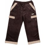 Dětské manšestrové kalhoty zateplené hnědé – Zboží Mobilmania