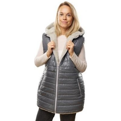 Vlnka nepromokavá vesta s kapucí šedá – Sleviste.cz