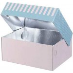 Gastro obaly s.r.o. Papírová krabice s aluminiemhliníkem na dort, chlebíčky 35x35x10cm – Zboží Mobilmania