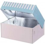Gastro obaly s.r.o. Papírová krabice s aluminiemhliníkem na dort, chlebíčky 35x35x10cm – Zboží Dáma