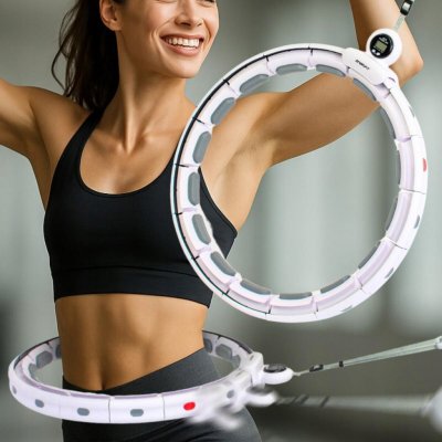 Enero Hula hoop s cvočky 36 cm bílá – Zboží Dáma