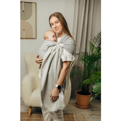 LennyLamb Ring Sling LITTLE HERRINGBONE GREY – Zboží Dáma