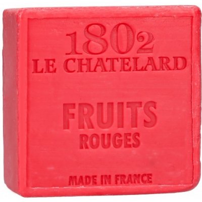 Le Chatelard 1802 Francouzské mýdlo bez palmového oleje Červené ovoce 100 g