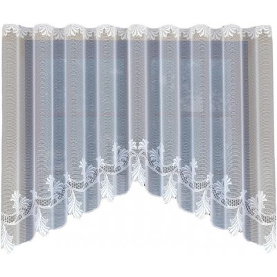 Dekorační žakárová záclona s řasící páskou MAYRA 110 bílá 300x110 cm MyBestHome