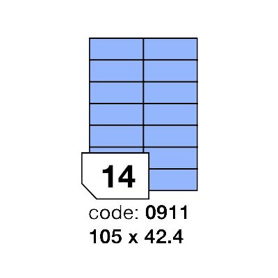 Rayfilm R0123 modré etikety 105x42,4mm 100 listů – Zboží Dáma