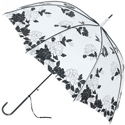 Blooming Brollies Boutique Vintage deštník dámský černo bílý – Zboží Mobilmania