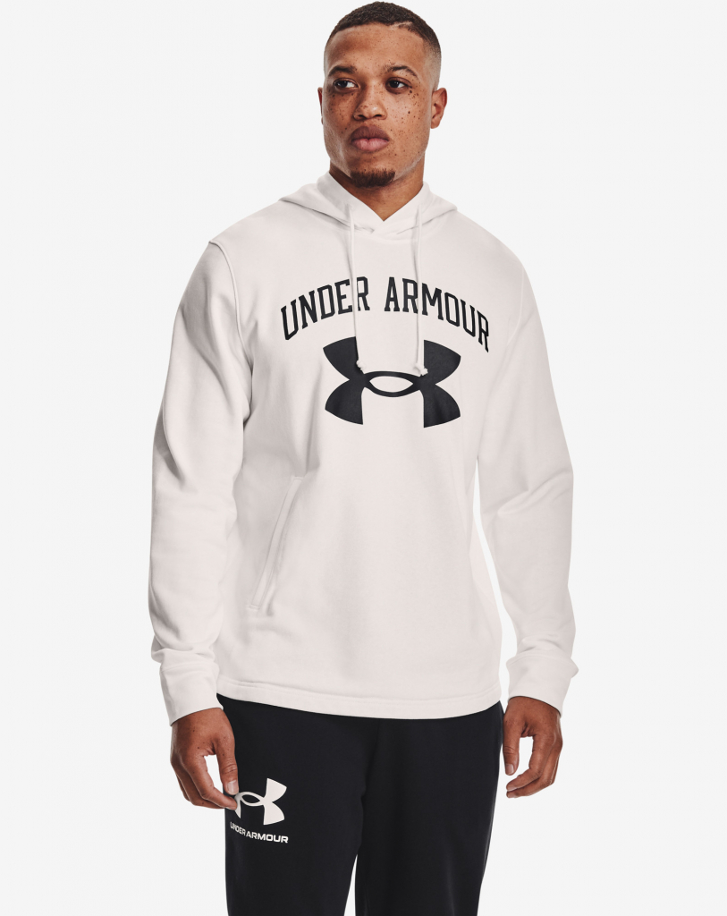 Under Armour UA Rival Terry Big Logo HD bílá