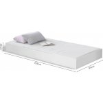 Čilek Postel vysouvací 90 x 190 cm Rustic White – Zboží Dáma