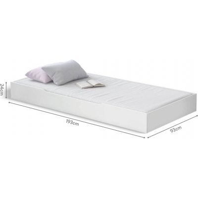 Čilek Postel vysouvací 90 x 190 cm Rustic White – Zboží Dáma