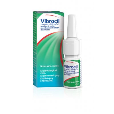 VIBROCIL NAS 2,5MG/ML+0,25MG/ML NAS SPR SOL 1X15ML – Hledejceny.cz