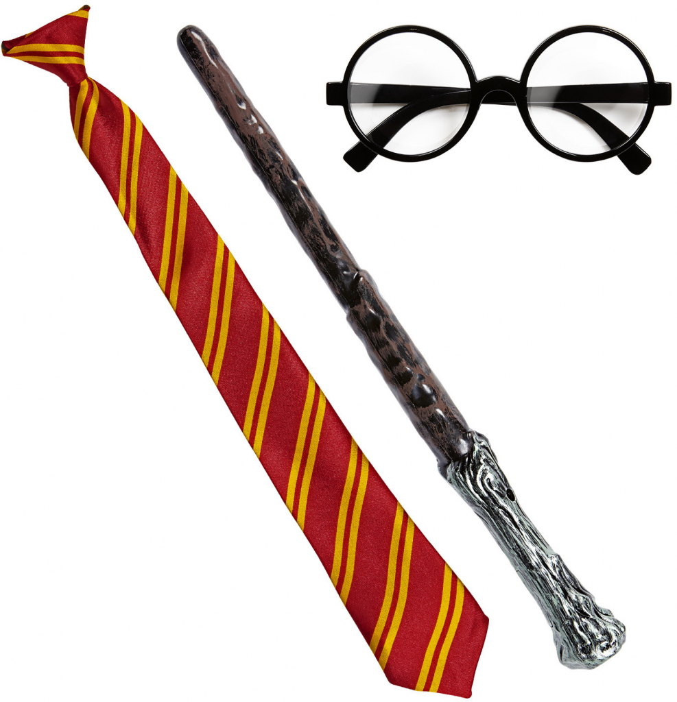 Sada Harry Potter hůlka kravata a brýle