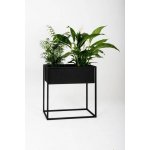 YLD Stojan na květiny kovový 60 x 23 x 60 cm černá – Zboží Dáma
