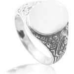 Zlatnictví Zlatíčko Stříbrný pánský prsten pečetní oválek 000.00022 – Zboží Dáma