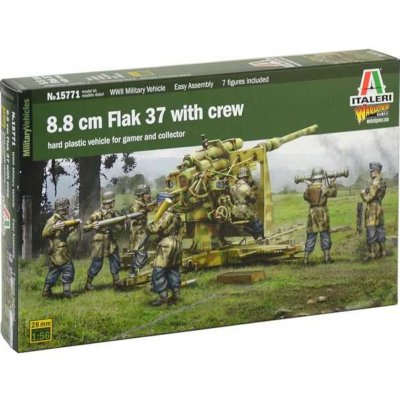 Italeri figurky a 8.8 cm Flak 37 Wargames military 15771 1:56 – Zbozi.Blesk.cz