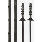 LeMieux Měkké gumové otěže se zarážkami Soft Rubber hnědá /Silver Drezurní – Hledejceny.cz