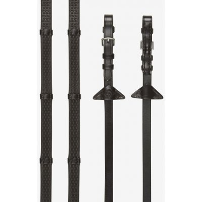 LeMieux Měkké gumové otěže se zarážkami Soft Rubber hnědá /Silver Drezurní – Hledejceny.cz